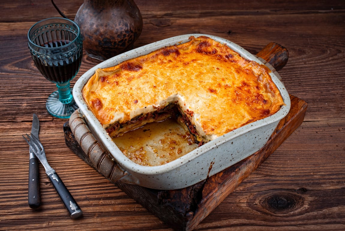 Traditional Greek moussaka
