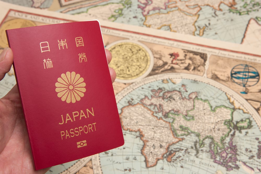 japan passport visa free countries